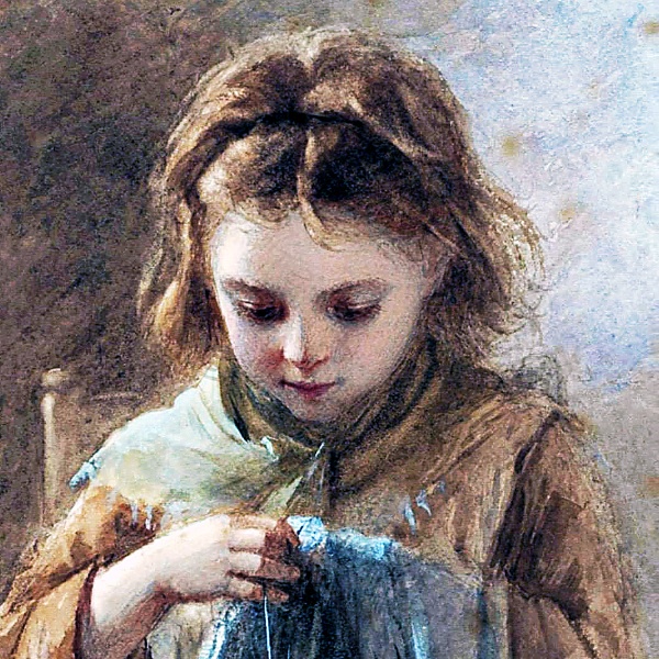 小さな仕立て屋の少女 A4