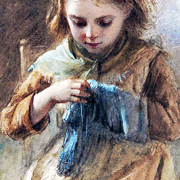 小さな仕立て屋の少女 A4