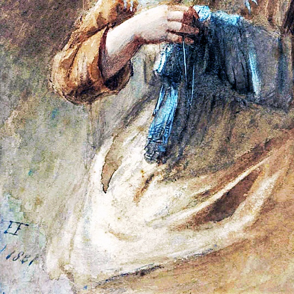 小さな仕立て屋の少女 A4