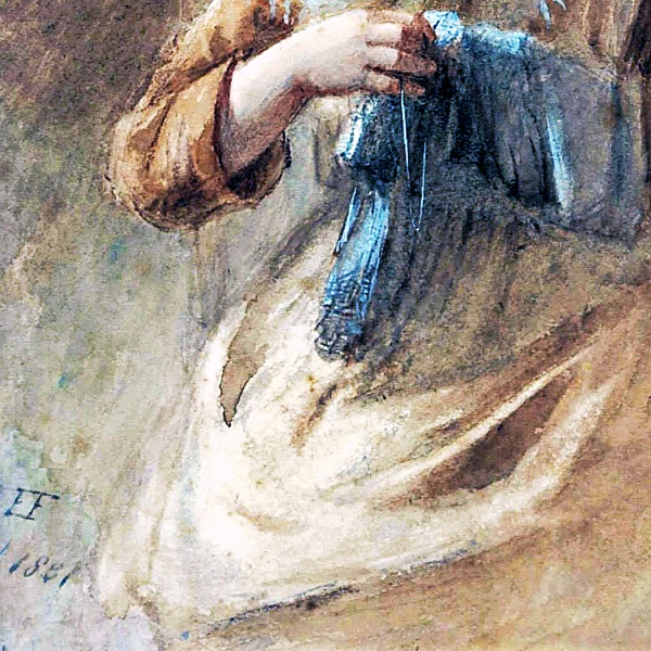 小さな仕立て屋の少女 A4