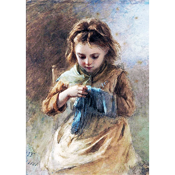 小さな仕立て屋の少女 A4