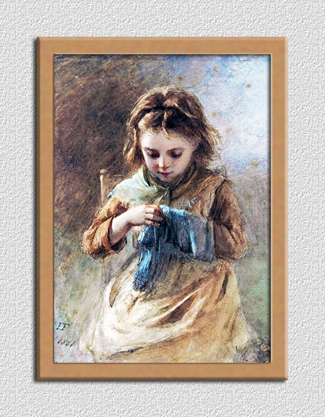 小さな仕立て屋の少女 A4