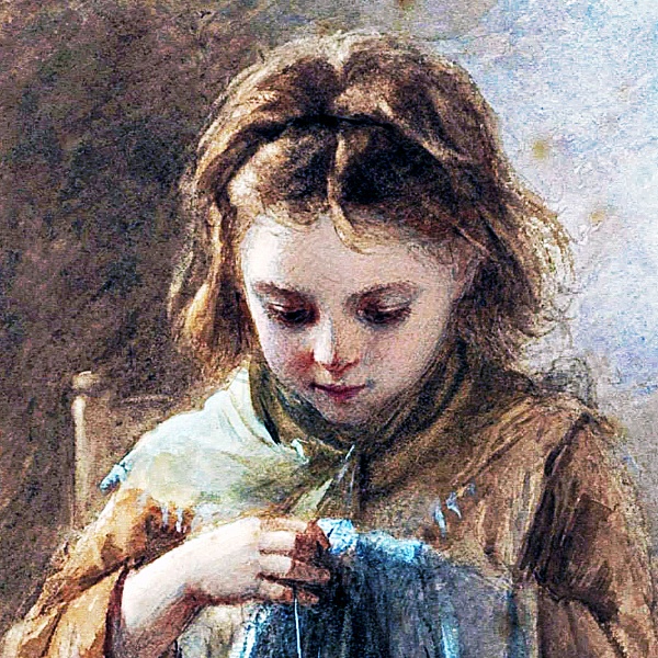 小さな仕立て屋の少女 A4