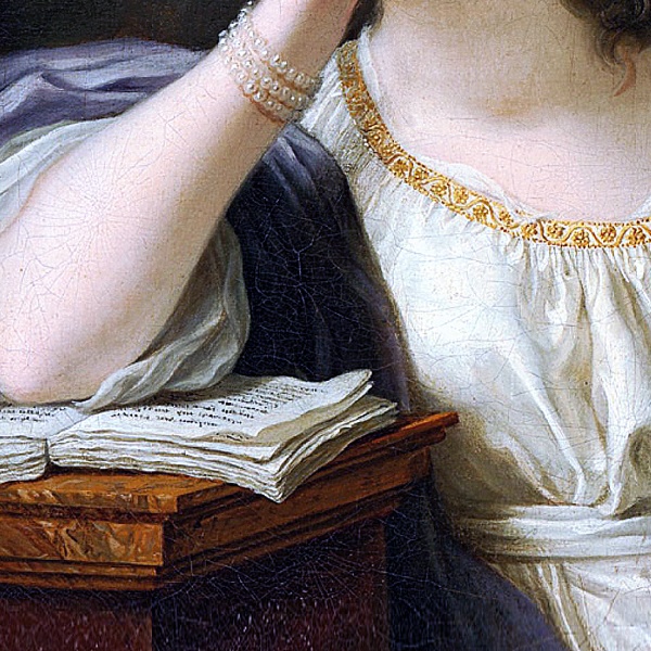 インテリアアート 読書にふける女性 上品 エレガント クラシック|デジタル・印刷対応