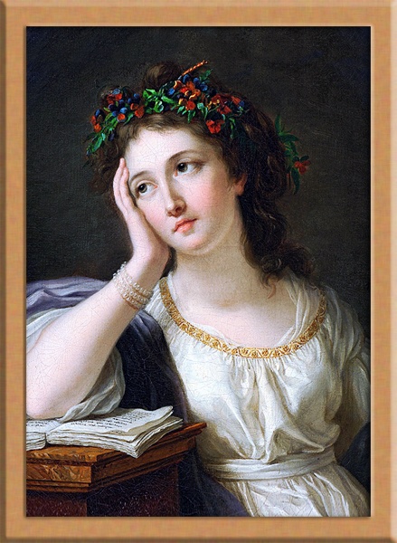 インテリアアート 読書にふける女性 上品 エレガント クラシック|デジタル・印刷対応