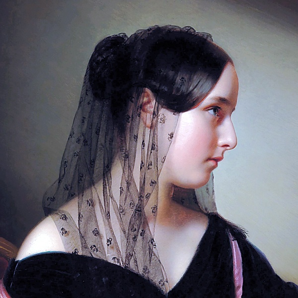 インテリアアート エナメルの腕輪をつけた女性の肖像 クラシック|デジタル・印刷対応