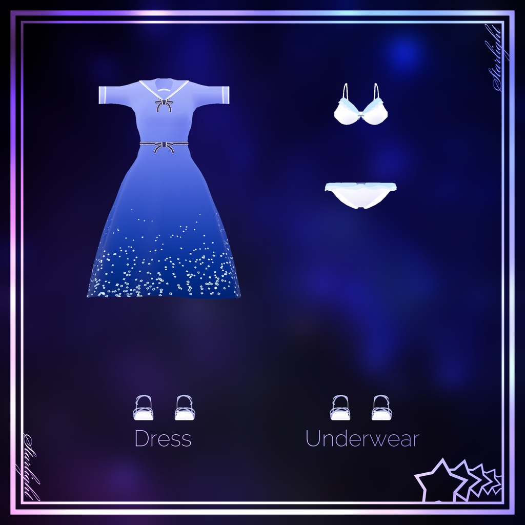 星明かりコーデ(狐九里るる用)