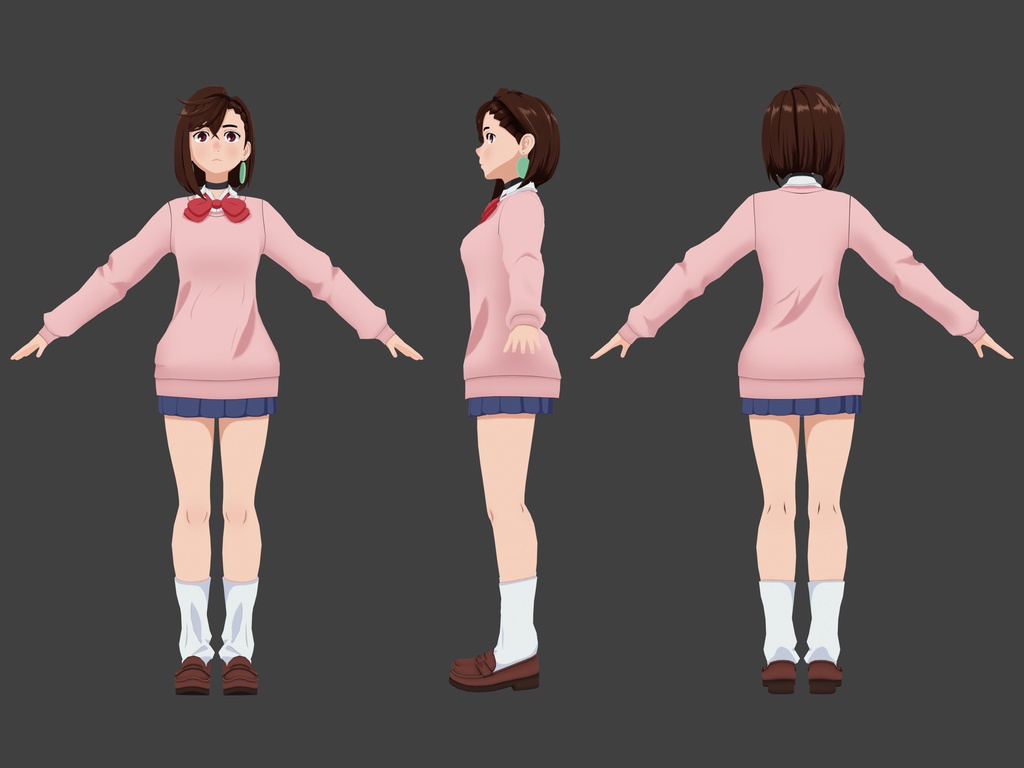 Momo Ayase Dan Da Dan VRChat Avatar - 綾瀬桃ダンダダンVRChatアバター