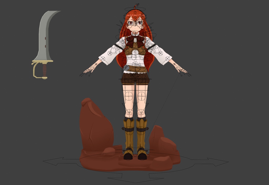 Eris Greyrat Rigged Model Mushoku Tensei - エリス・グレイラット リギッドモデル 無職転生