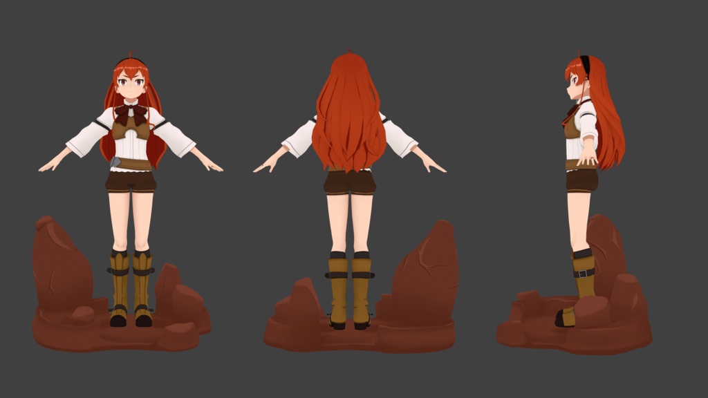 Eris Greyrat Rigged Model Mushoku Tensei - エリス・グレイラット リギッドモデル 無職転生