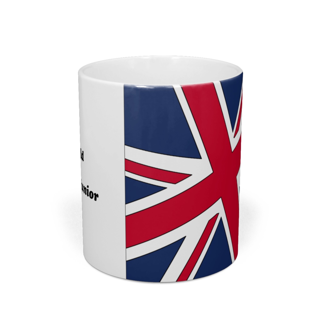 マグカップ ムーンジュニアとユニオンジャック柄