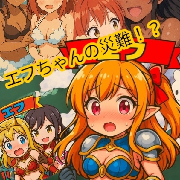 エフちゃんの災難！？　超限定版　自作シール　48シール