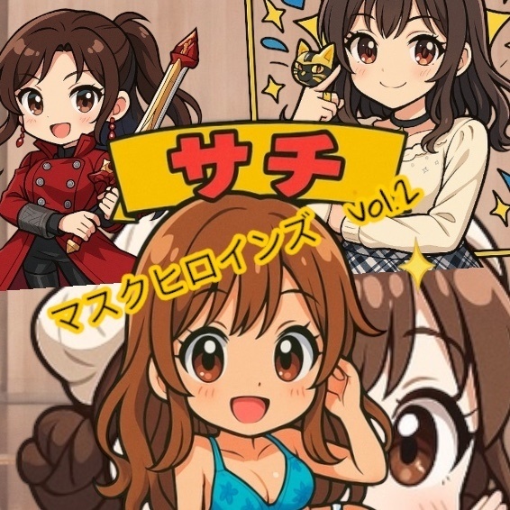 マスクヒロインズ vol.2 自作シール　