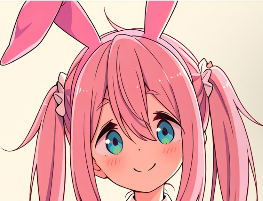 ゆるキャン　ゆるバニ　自作シール　バニーガール