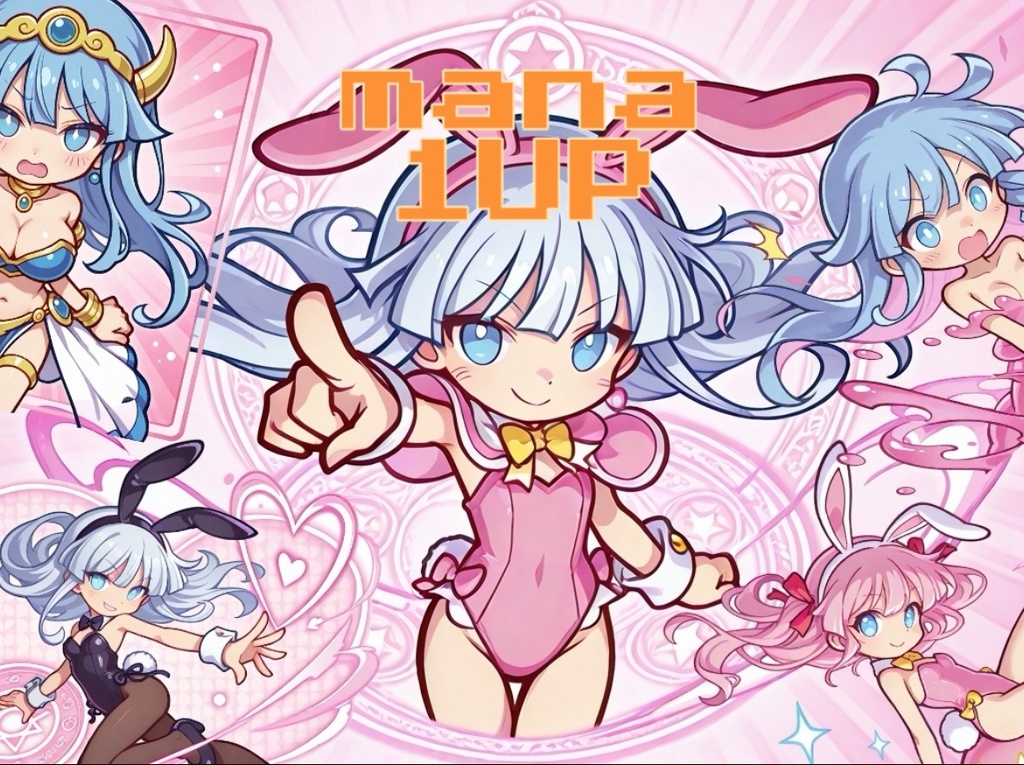 自作シール　MANA 1UP ビックリマン　