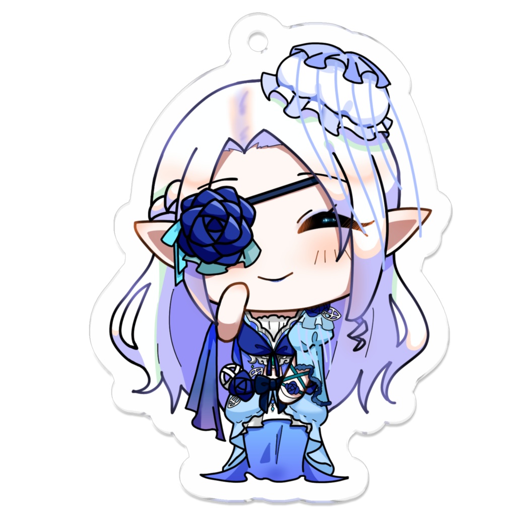 ブルーローズちゃんミニキャラアクキー