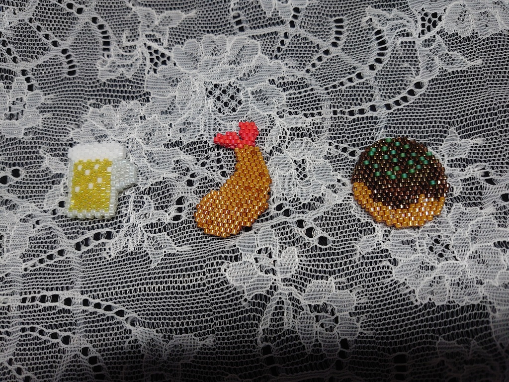 ぬいぐるみ用 食べ物ブローチ