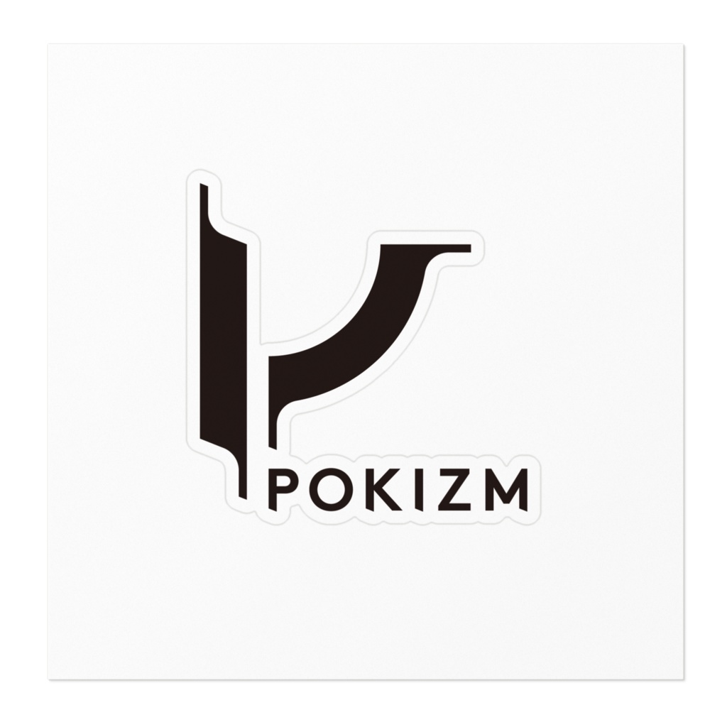 「POKIZM」ロゴステッカー