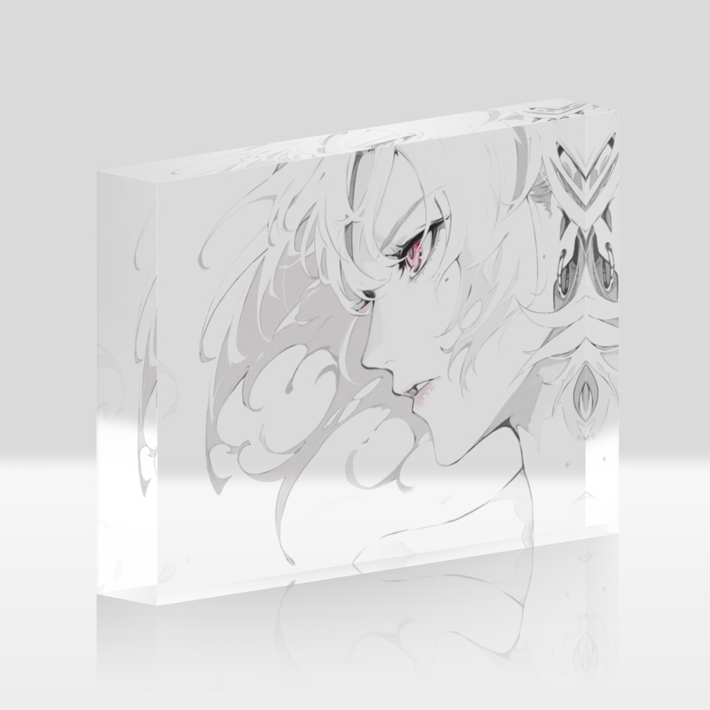「WHITE」アクリルブロック