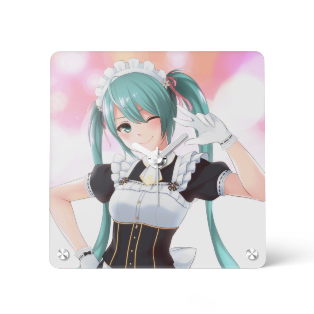 メイド服の佐藤さんアクリル時計