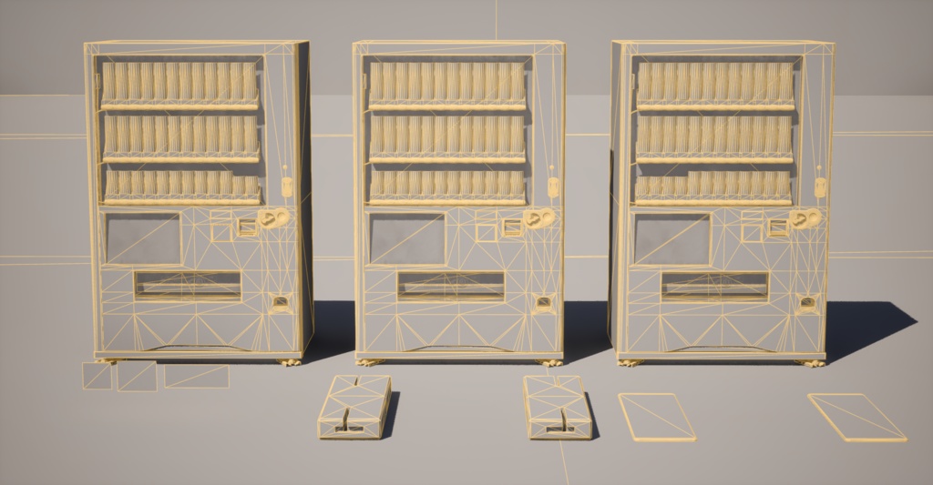 【3Dモデル】自動販売機モデルパック