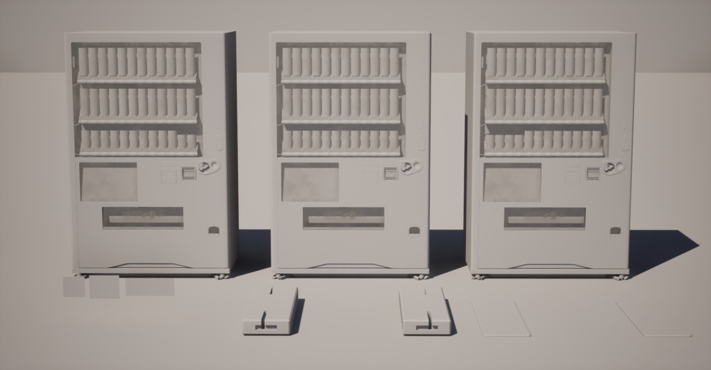 【3Dモデル】自動販売機モデルパック