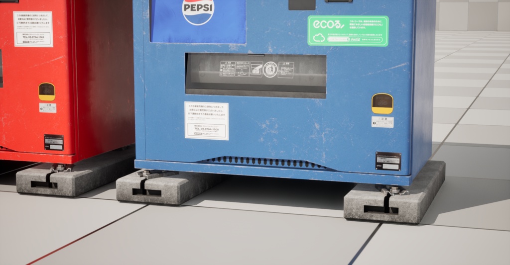 【3Dモデル】自動販売機モデルパック