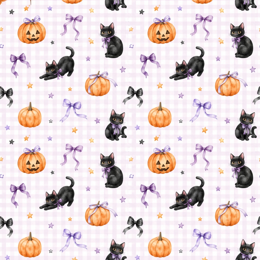 黒猫ハロウィンペーパー13枚|No.04