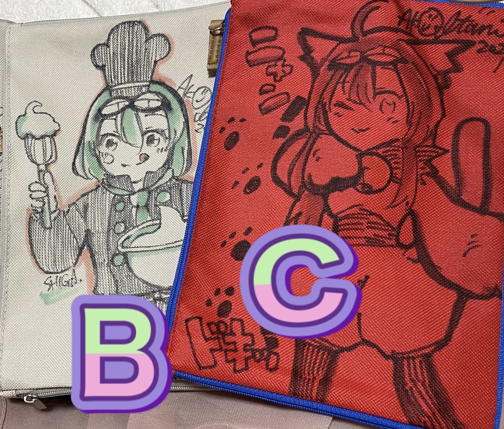 ご希望の商品教えてください 手描きイラストポーチ 伊谷亜子オンラインショップ Booth