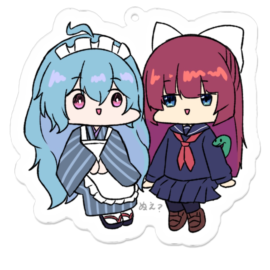 青鷺火ちゃんと鵺ちゃん