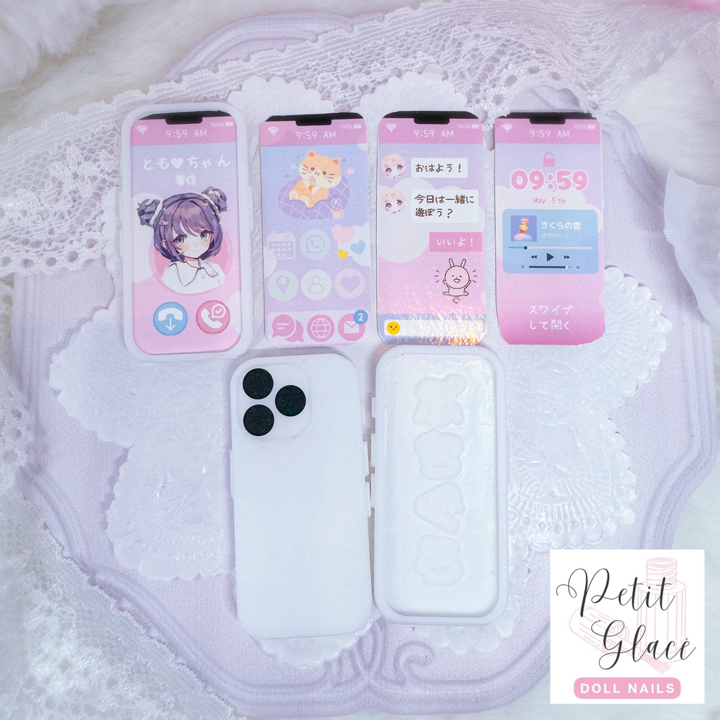 【1/4ドール用小物・スマホ】ぷちPhone