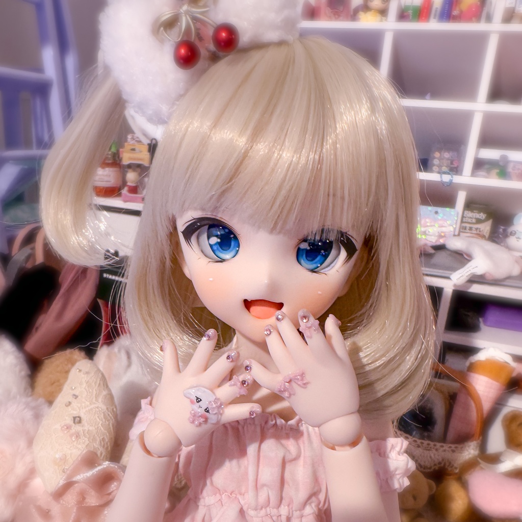 【MDDドール用ネイル】ちびシリーズ 春うさぎ