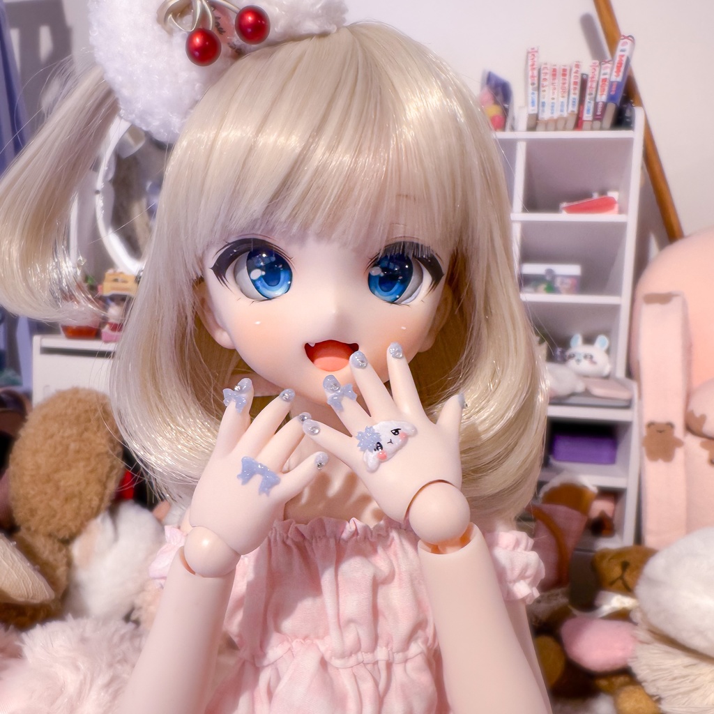 【MDDドール用ネイル】ちびシリーズ 春うさぎ