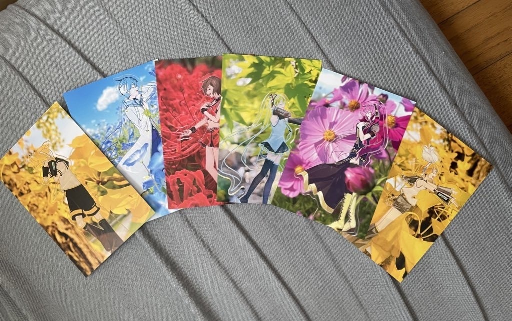 【ポストカード】透けるアクスタ写真、ポストカード6枚セット