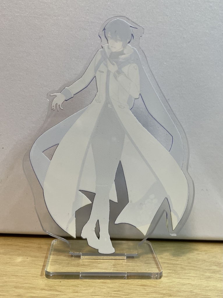 透けるKAITOアクリルスタンド 正面向き着色ありver