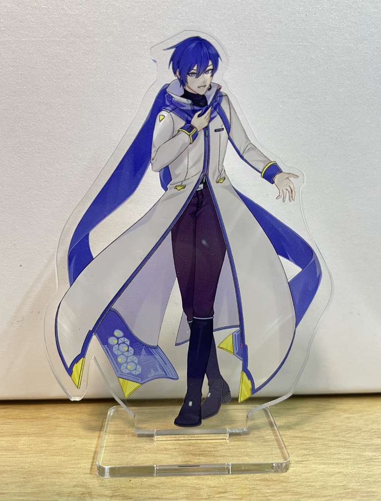 透けるKAITOアクリルスタンド　正面向き着色ありver