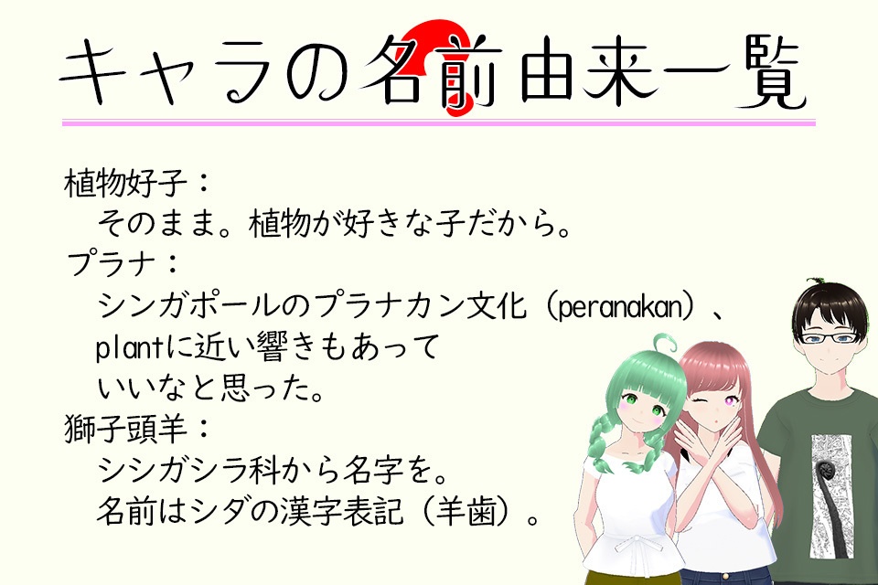 ぷらんちゅ・シダダン設定資料集(20231016&20240125)