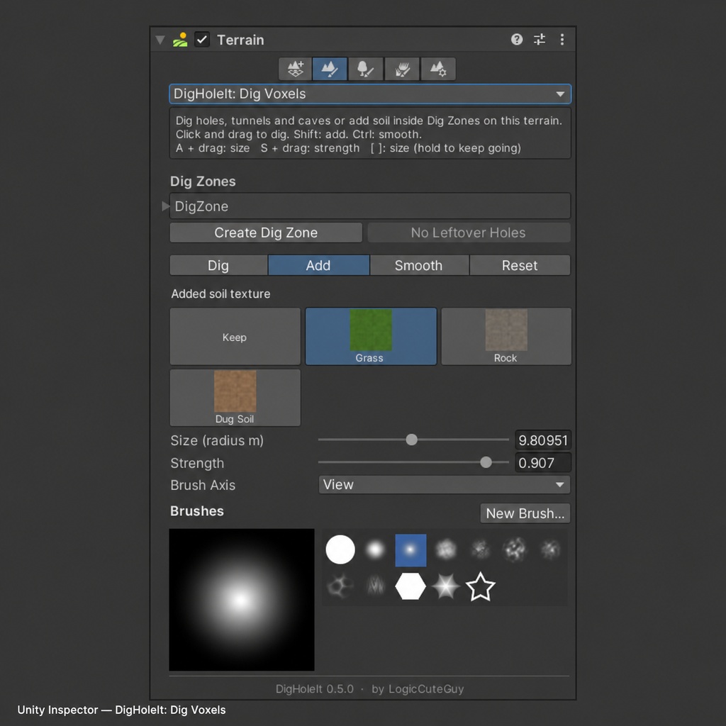 【無料・VCC対応】DigHoleIt|Unity・VRChatで掘れる地形ツール