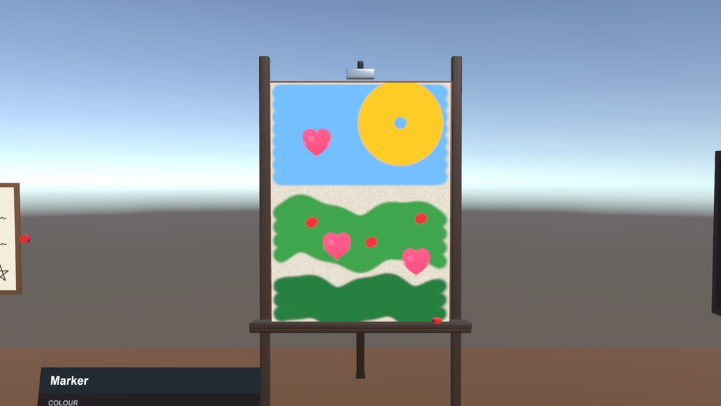 【VRChat ワールド用】LogicCuteGuy Paint Board - みんなで描けるお絵かきボード&ペン 7 種(画像スタンプ対応・全員に同期・後から入った人にも表示)