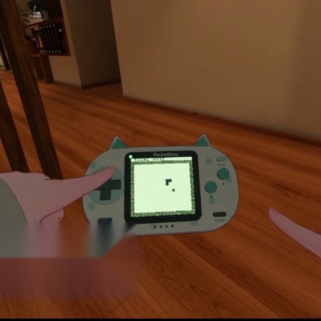 PocketEmu 遊べる携帯ゲーム機【VRChatアバター用ギミック】