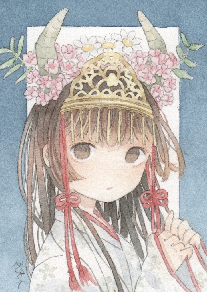 はがきサイズイラストオーダー