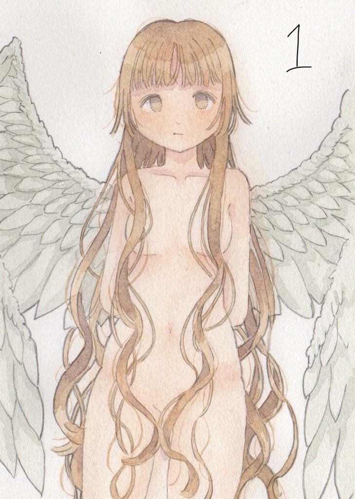 天使ドローイング