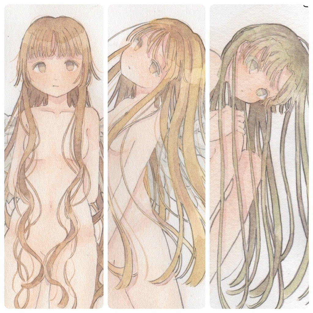 天使ドローイング