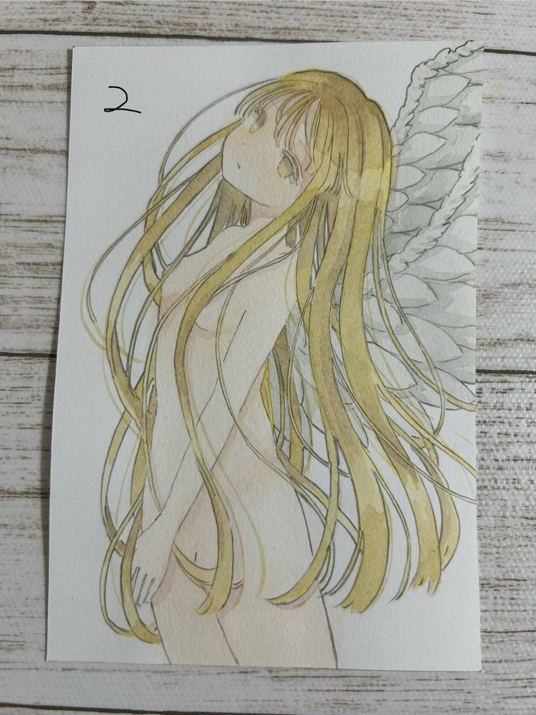 天使ドローイング