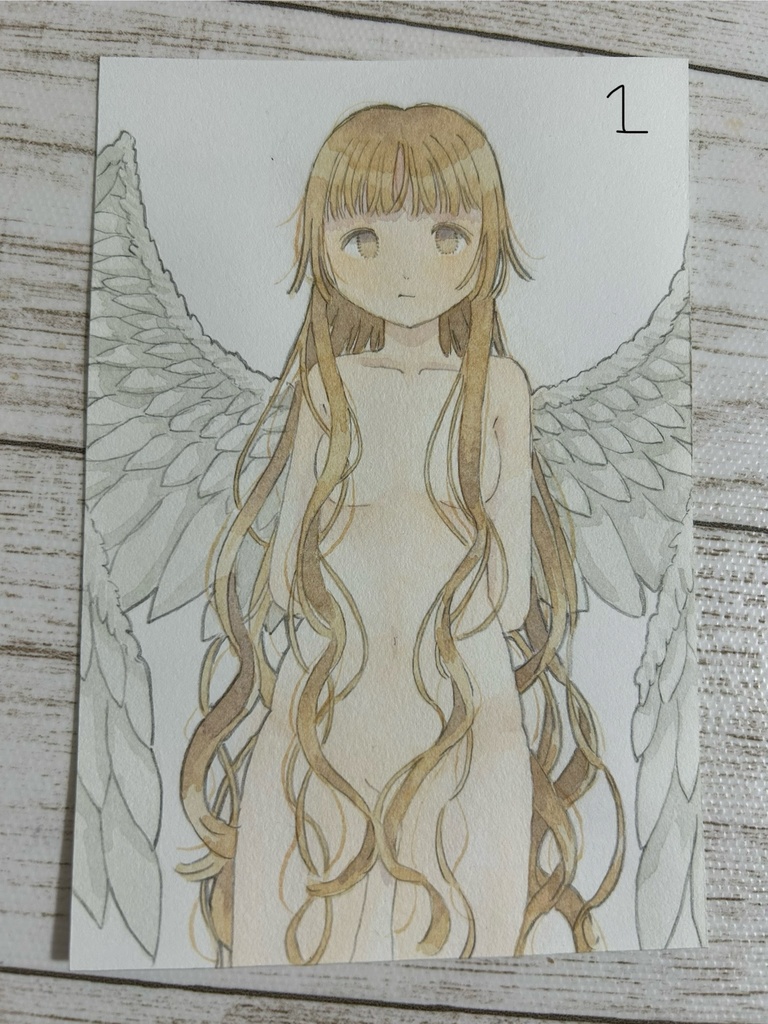 天使ドローイング