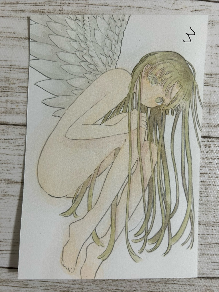 天使ドローイング