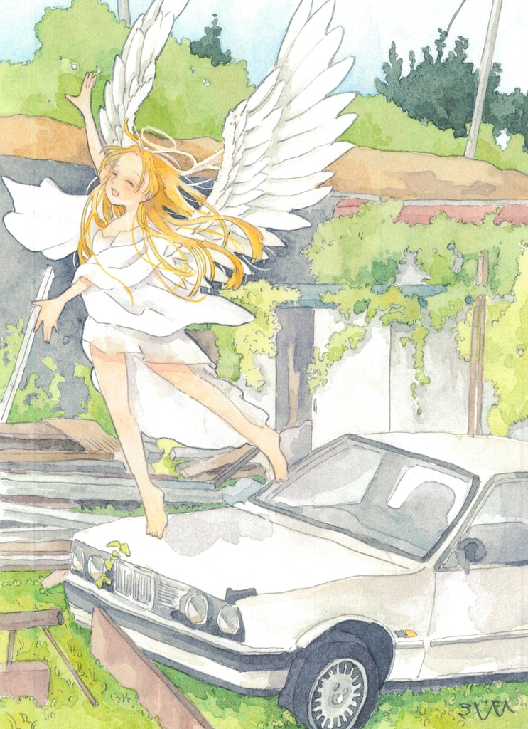 原画「鯖と緑のワルツ」