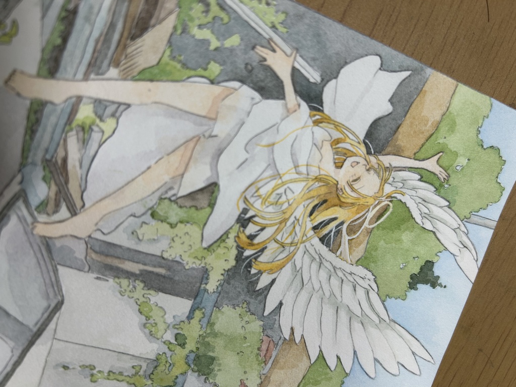 原画「鯖と緑のワルツ」