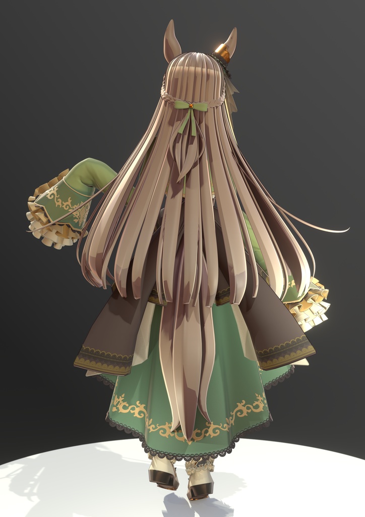 【Blenderシーンデータ】ウマ娘・サトノダイヤモンド