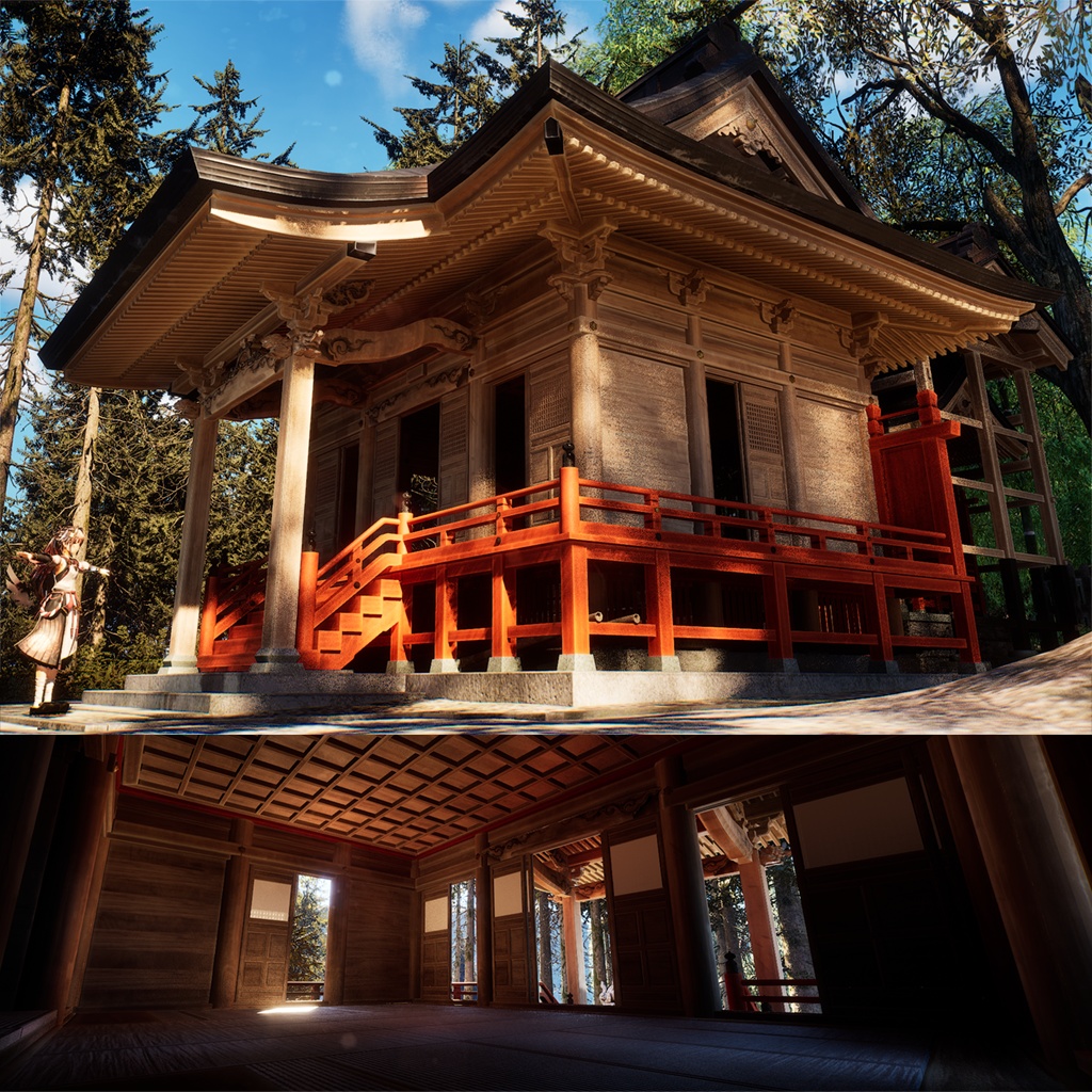 【3Dモデル】『五十鈴神社』新バージョン